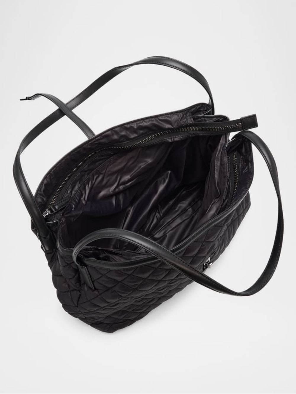 MZ Wallace Black Astor E/W Luxary Tote Bag Quilted Leather Shoulder Bag - Picture 5 of 14